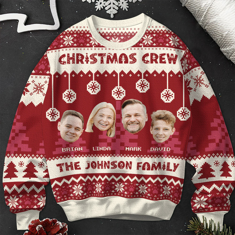 Christmas Crew - Personalized Ugly Sweater