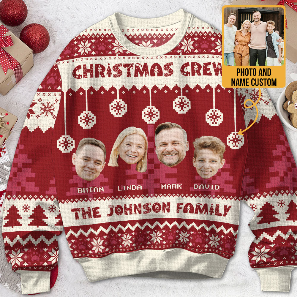 Christmas Crew - Personalized Ugly Sweater