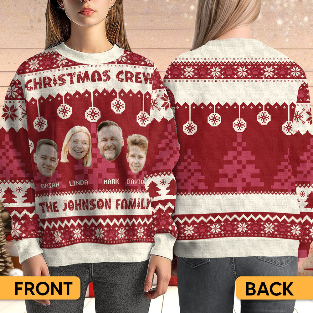 Christmas Crew - Personalized Ugly Sweater