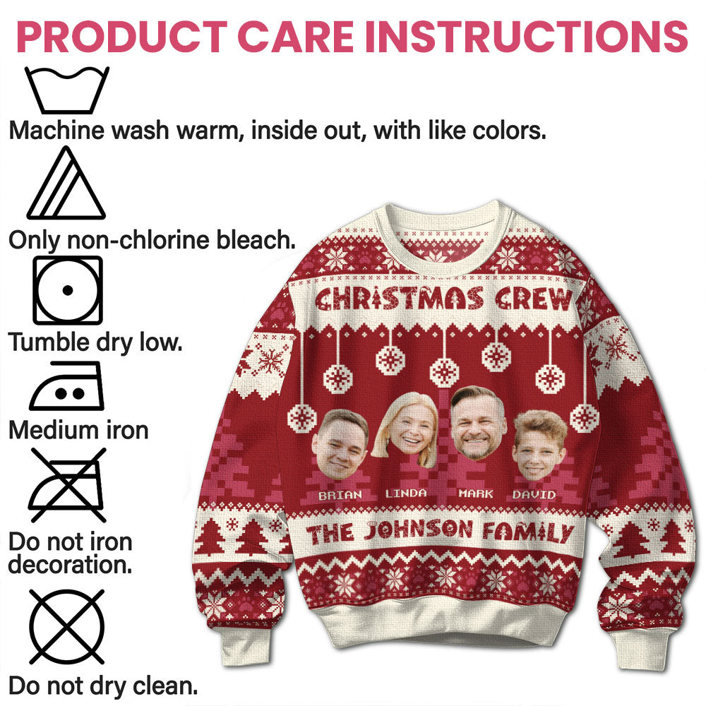 Christmas Crew - Personalized Ugly Sweater