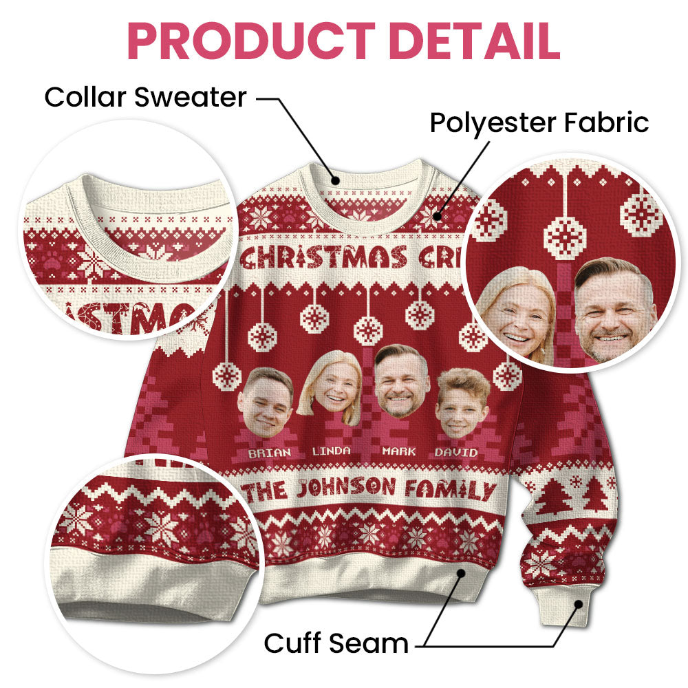 Christmas Crew - Personalized Ugly Sweater