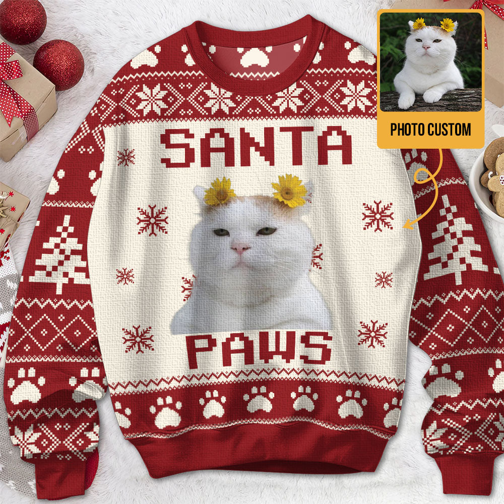 Santa Paw - Personalized Ugly Sweater