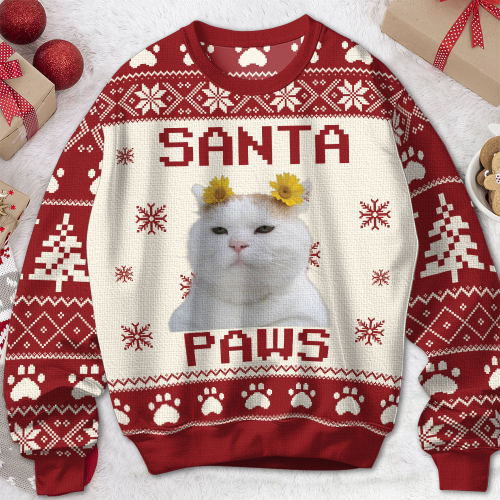 Santa Paw - Personalized Ugly Sweater