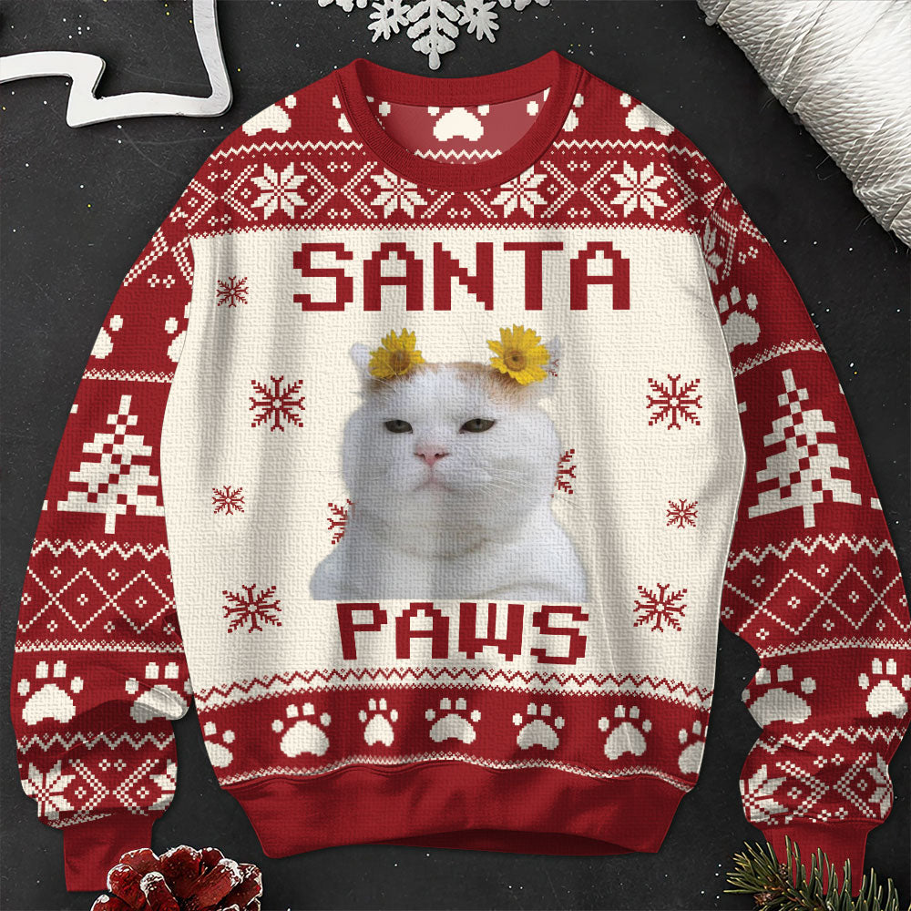 Santa Paw - Personalized Ugly Sweater