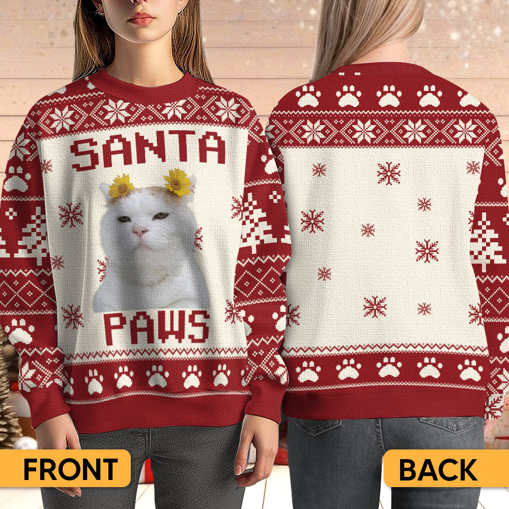 Santa Paw - Personalized Ugly Sweater