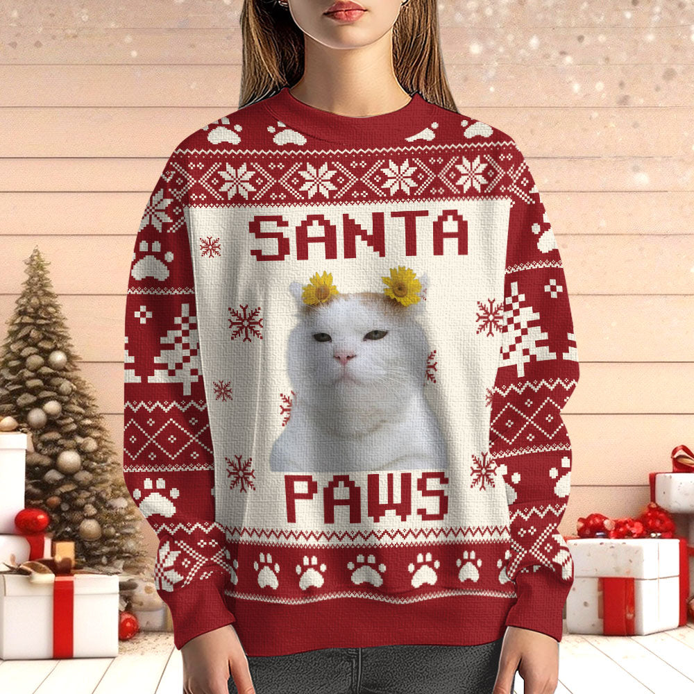 Santa Paw - Personalized Ugly Sweater