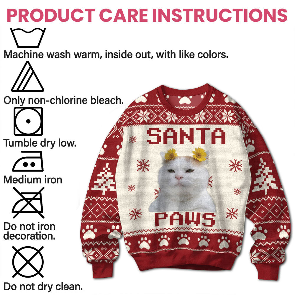 Santa Paw - Personalized Ugly Sweater