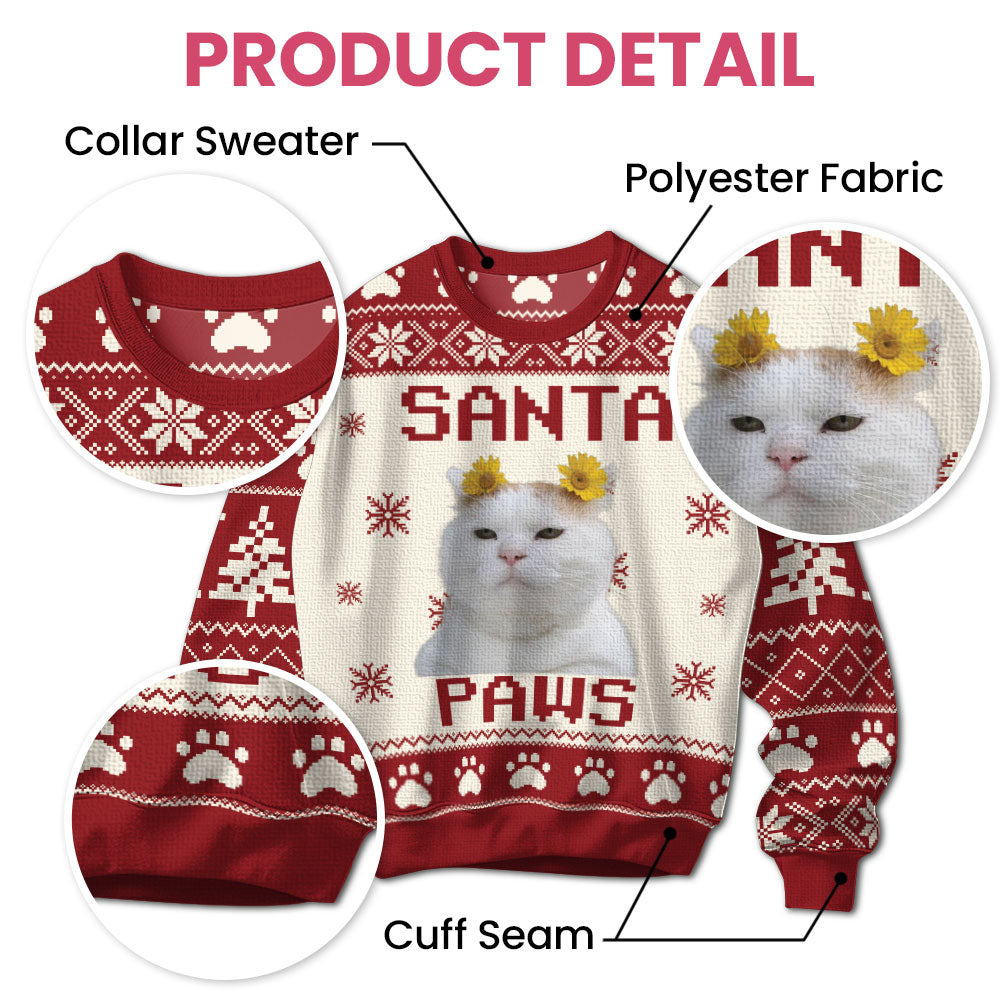 Santa Paw - Personalized Ugly Sweater