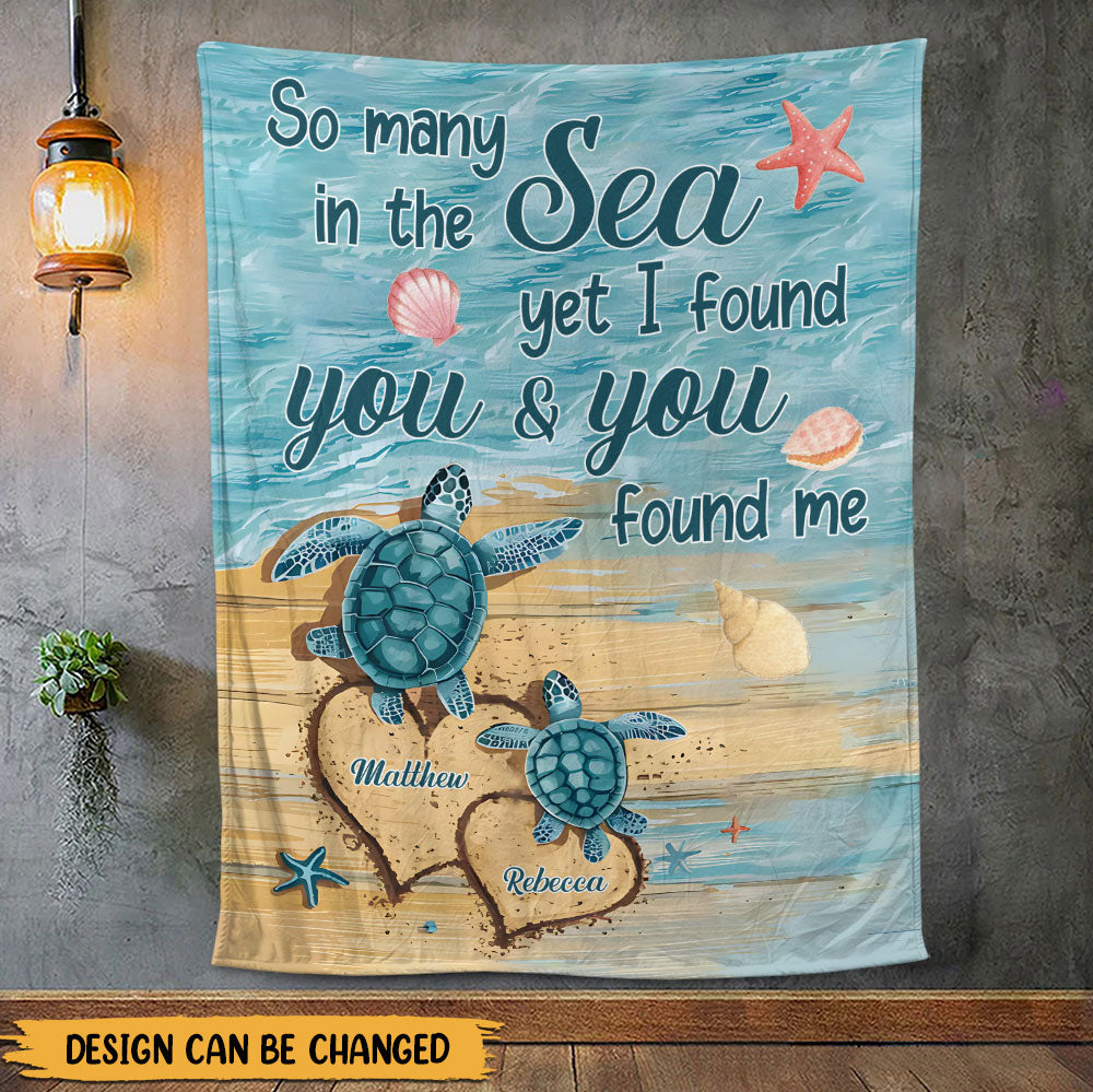 Turtle Blanket - Personalized Blanket