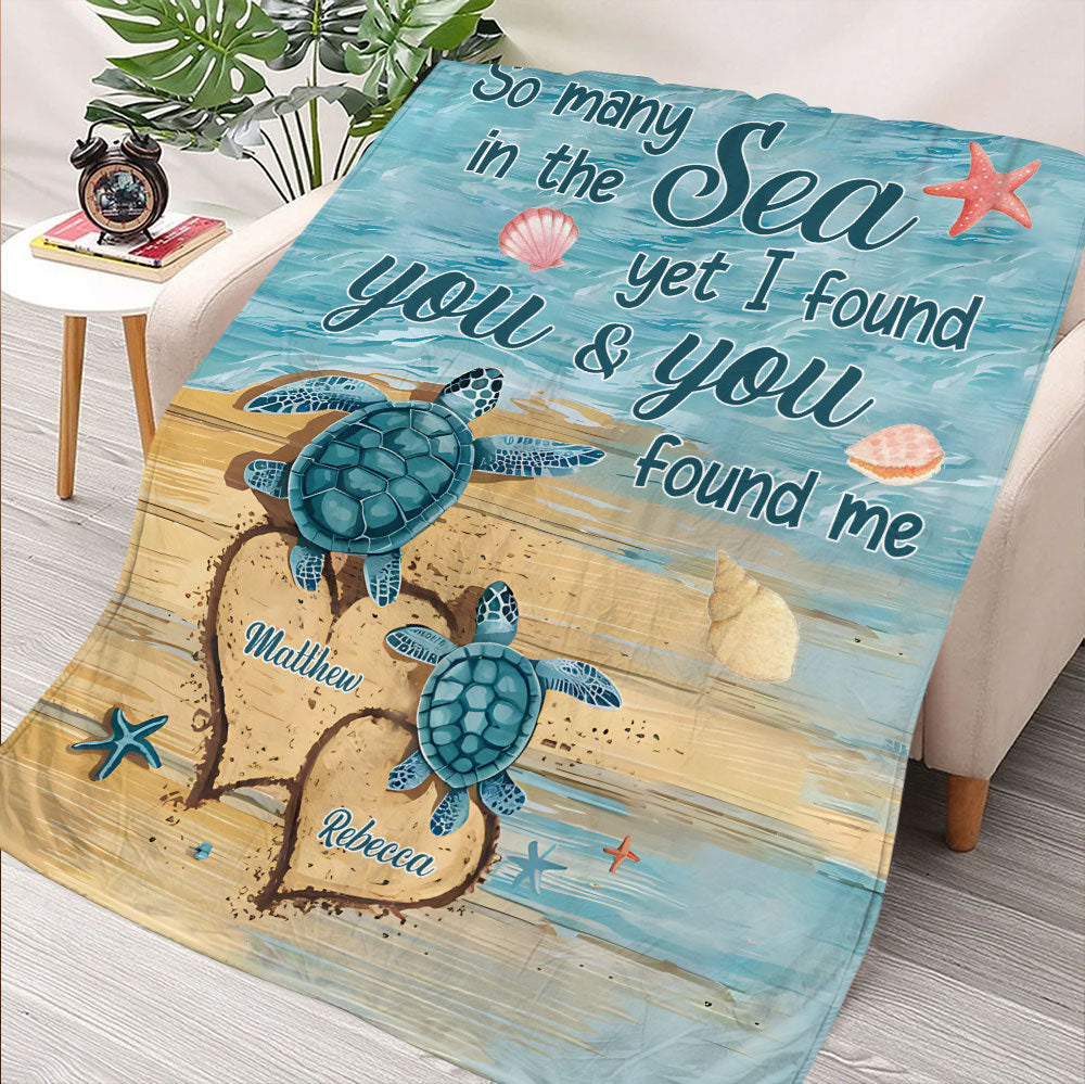 Turtle Blanket - Personalized Blanket