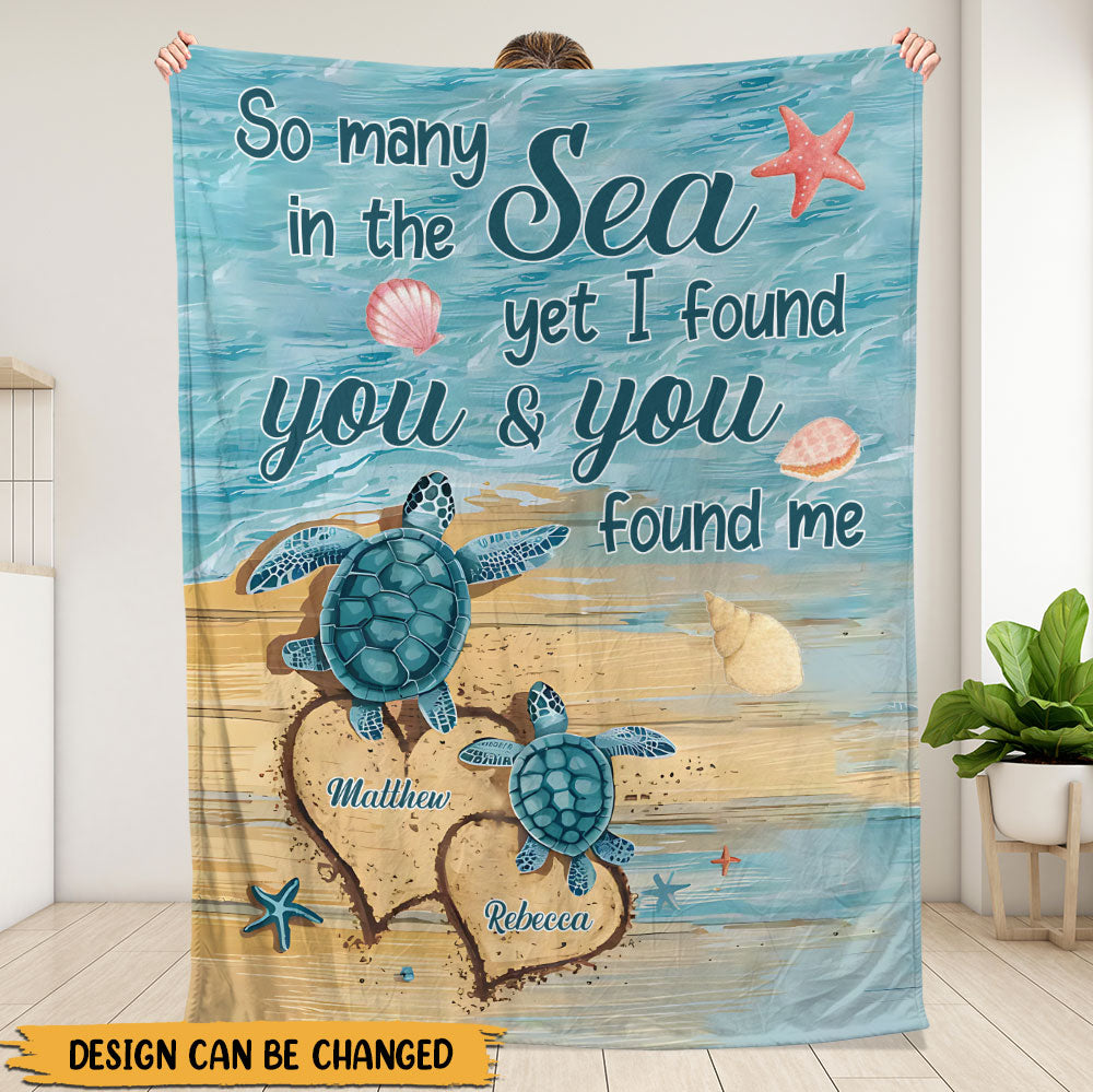 Turtle Blanket - Personalized Blanket