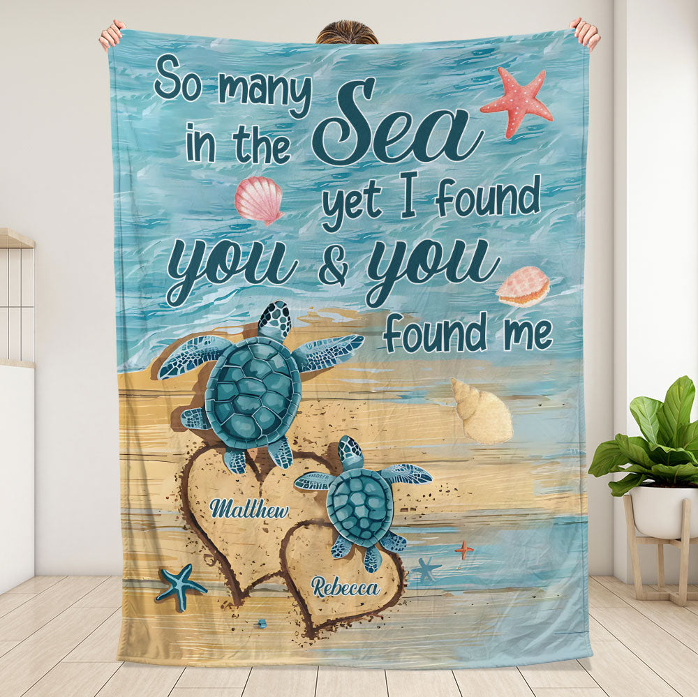 Turtle Blanket - Personalized Blanket
