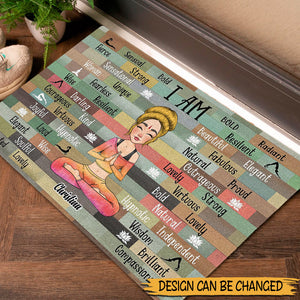 I Am - Personalized Doormat - Best Gift For Yoga Lover - Giftago