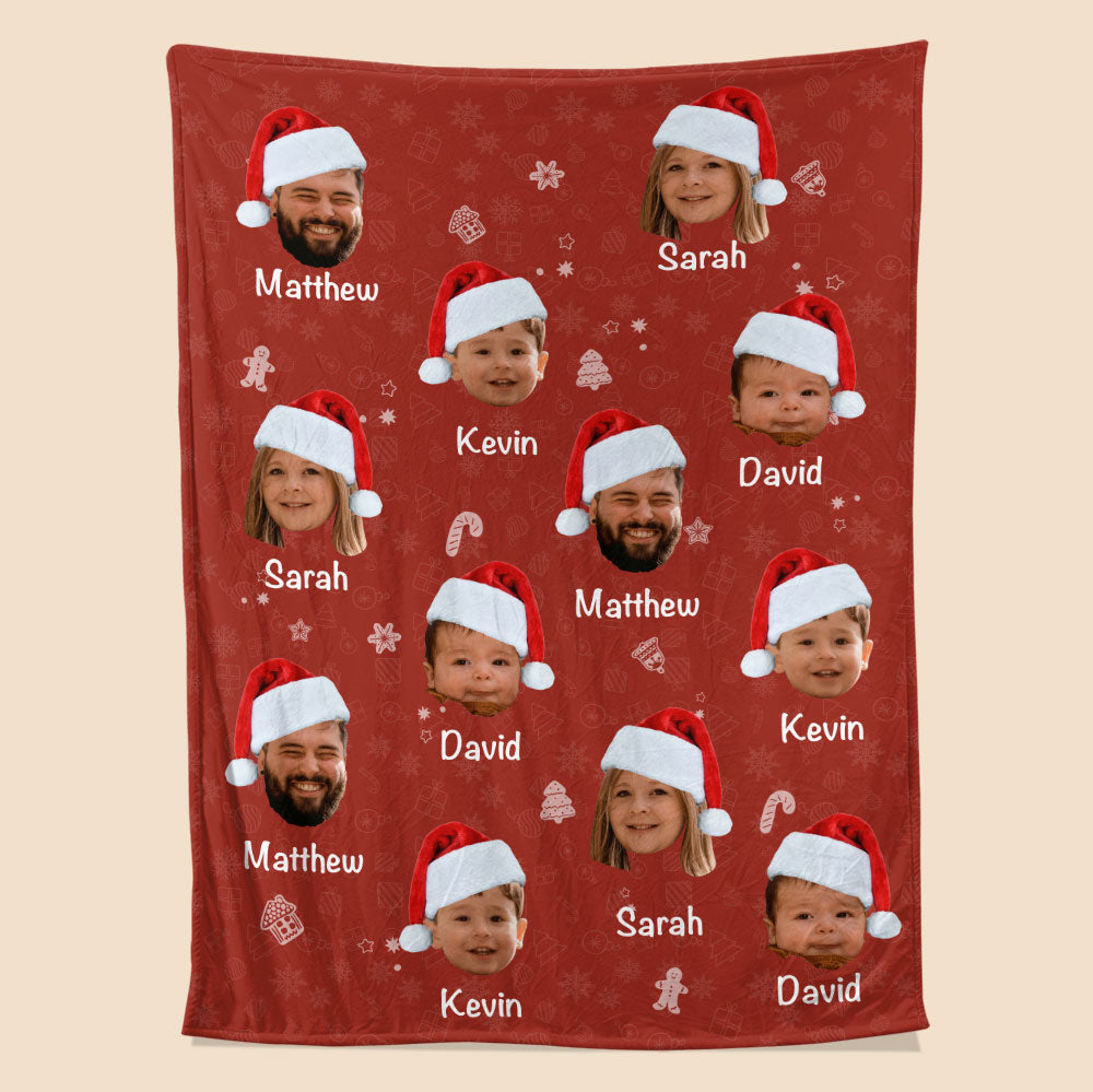 Custom Photo Unwrap Yourself The Merriest Of Holidays Blanket - Personalized Blanket