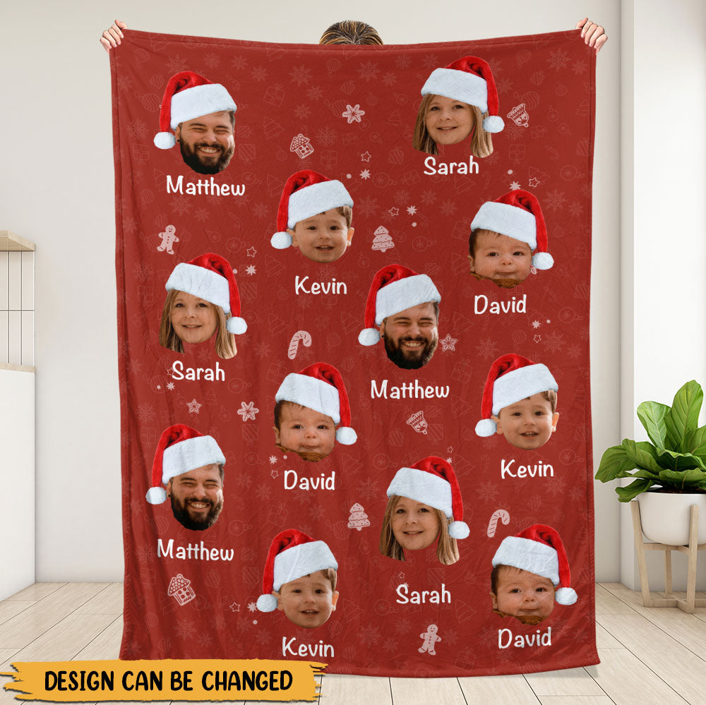 Custom Photo Unwrap Yourself The Merriest Of Holidays Blanket - Personalized Blanket