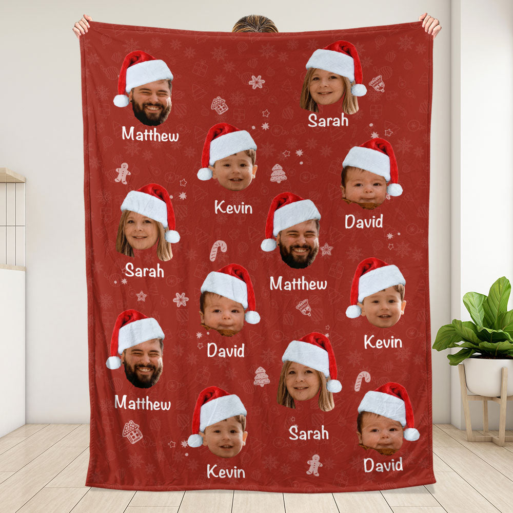 Custom Photo Unwrap Yourself The Merriest Of Holidays Blanket - Personalized Blanket