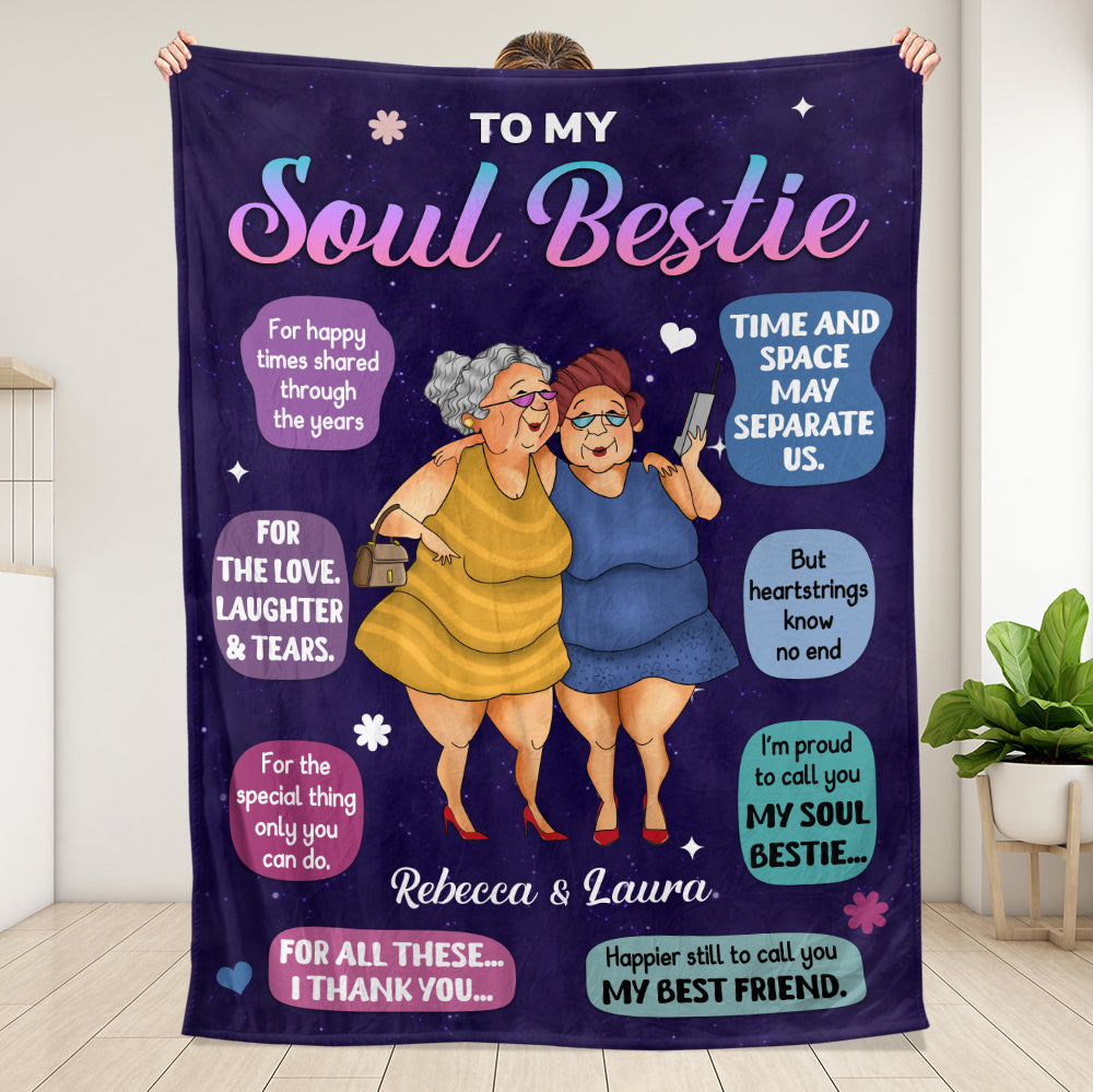 To My Soul Bestie Blanket - Personalized Blanket - Giftago
