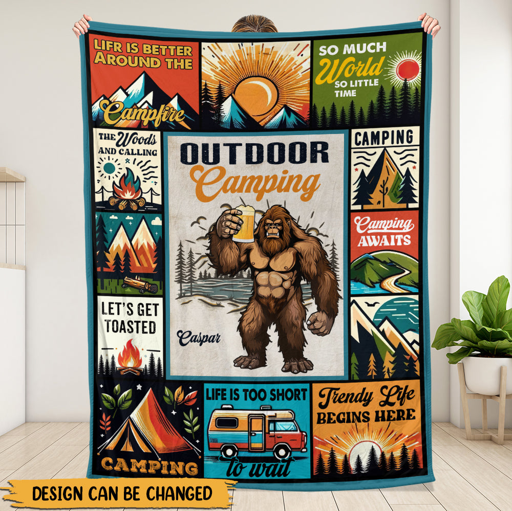 Outdoor Camping Blanket - Personalized Blanket - Giftago