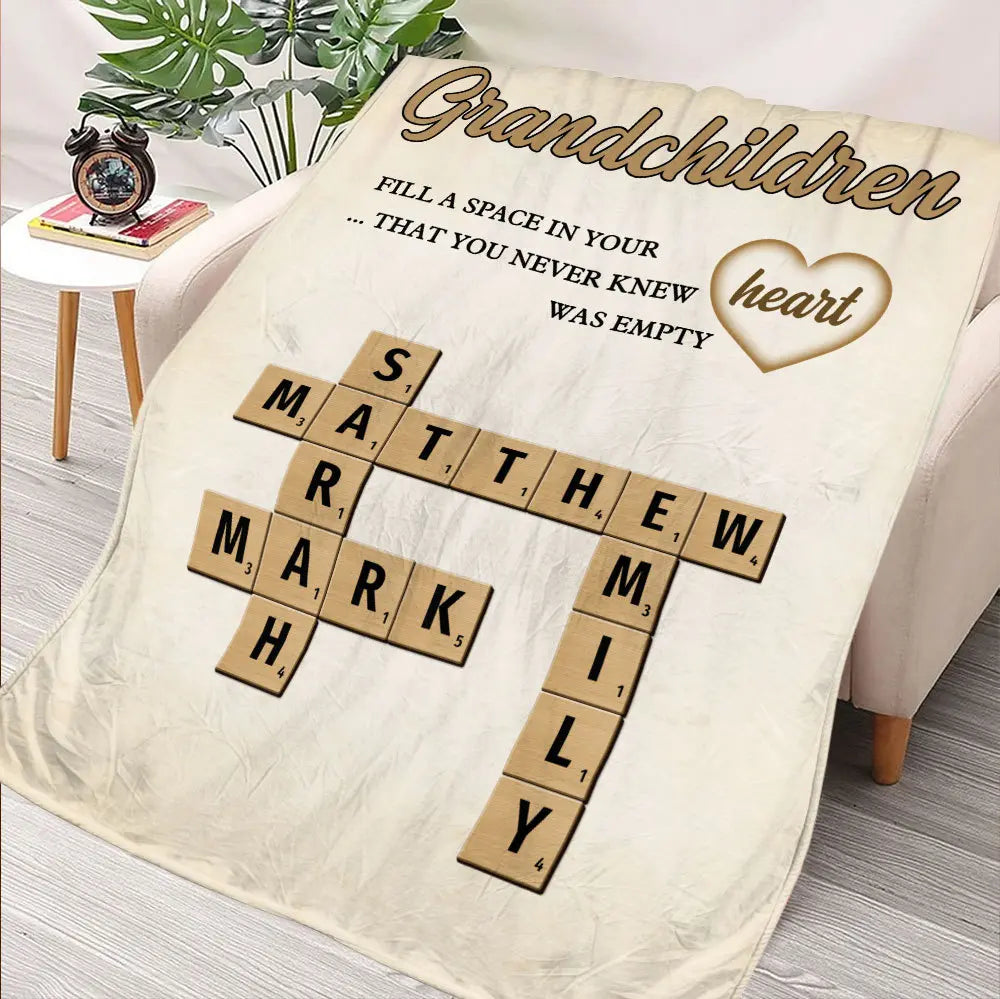 Grandchildren Blanket - Personalized Blanket