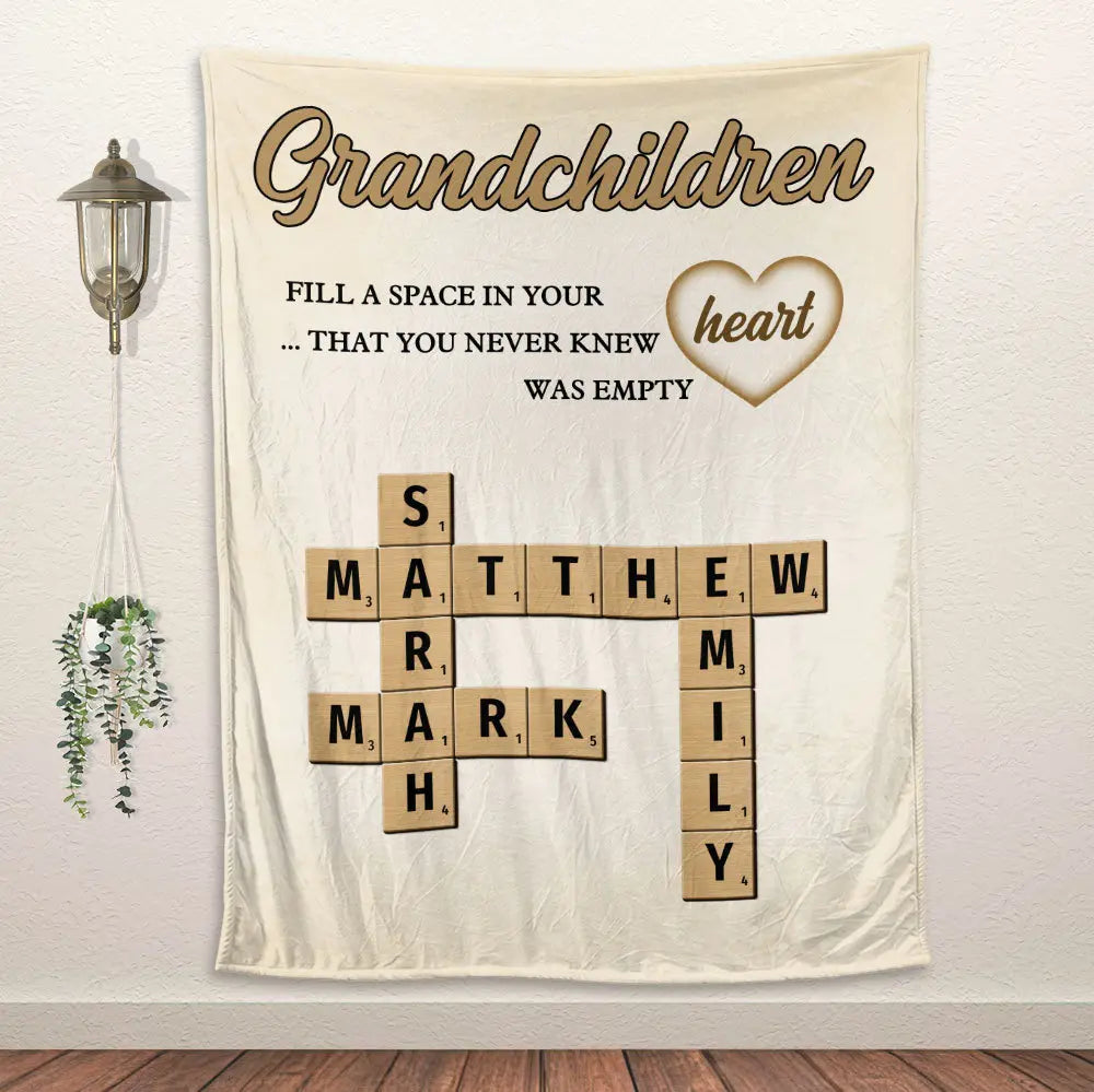 Grandchildren Blanket - Personalized Blanket