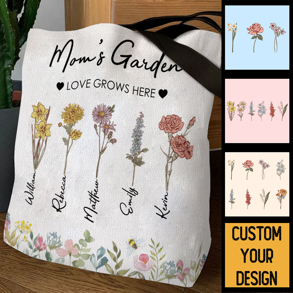 Mom's Garden - Personalized Tote Bag