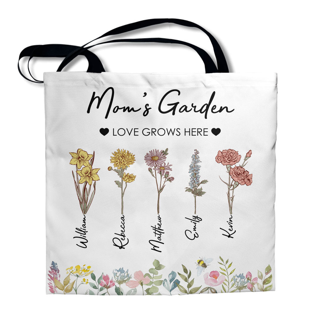 Mom's Garden - Personalized Tote Bag