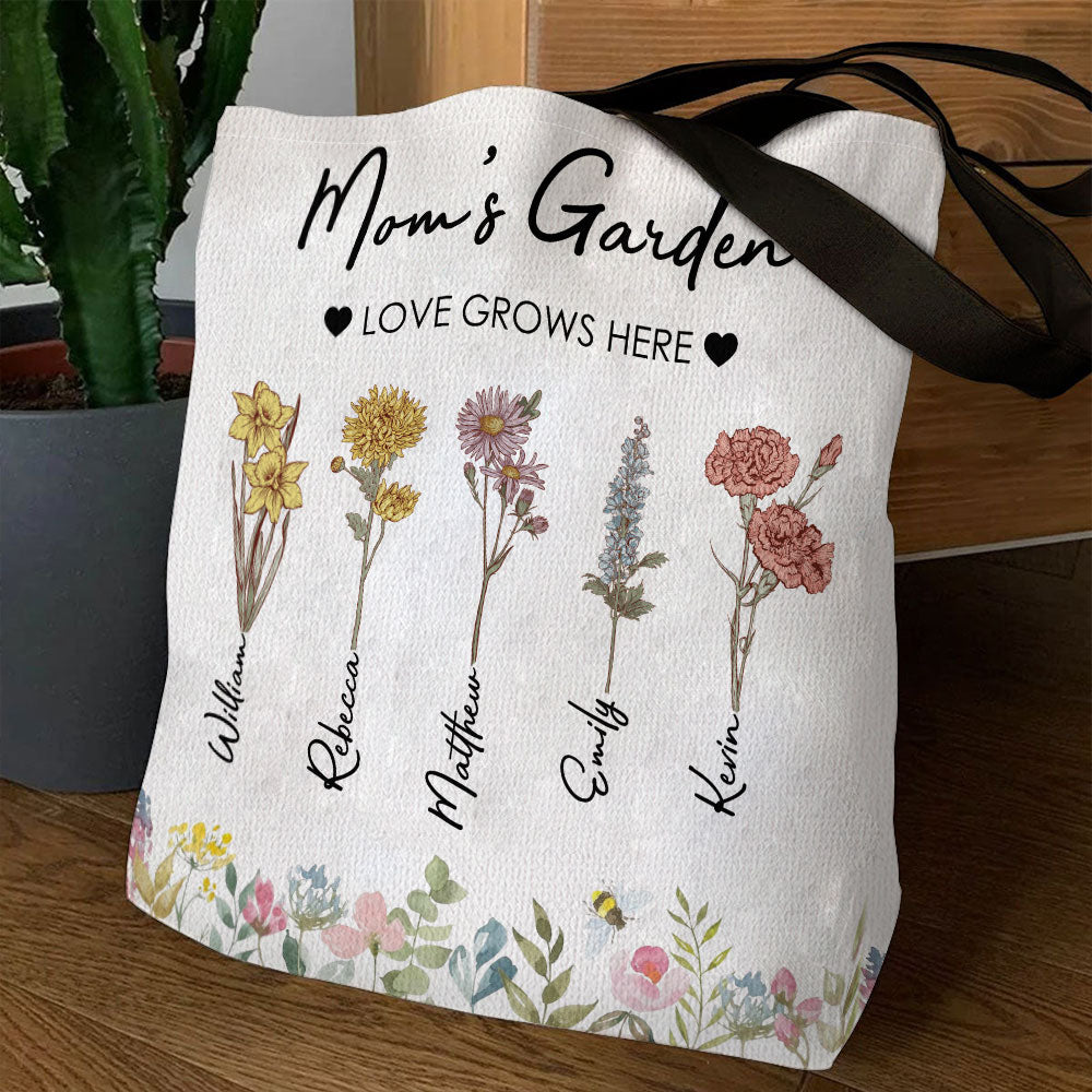 Mom's Garden - Personalized Tote Bag