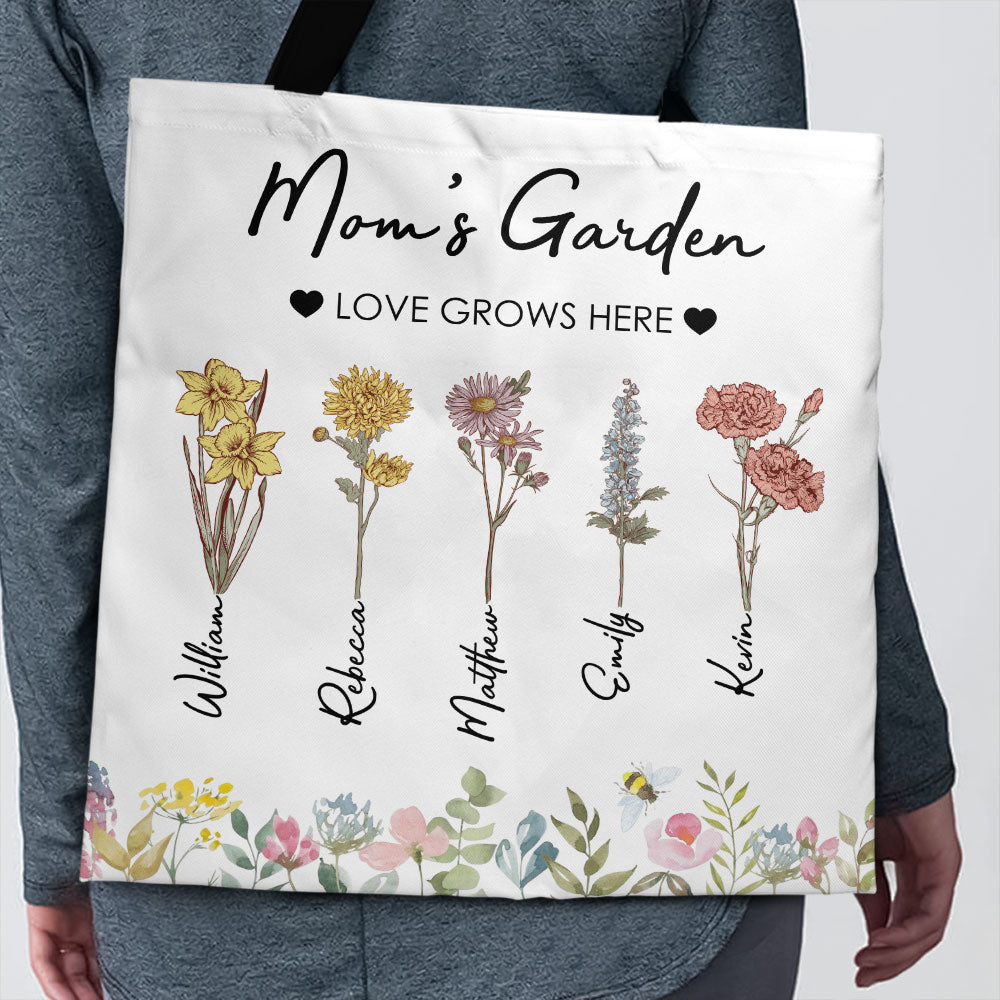 Mom's Garden - Personalized Tote Bag