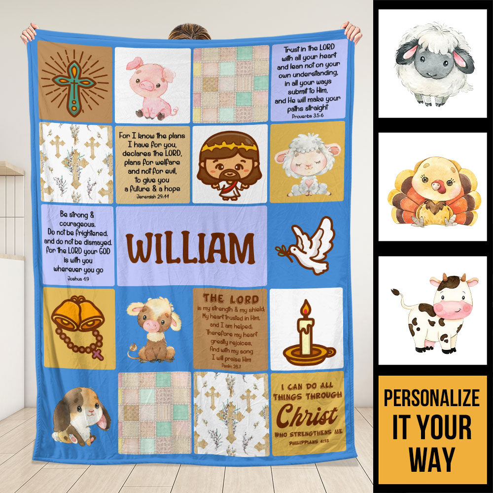 Trust In The Lord Blanket - Personalized Blanket