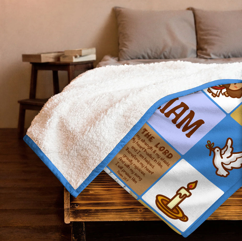 Trust In The Lord Blanket - Personalized Blanket