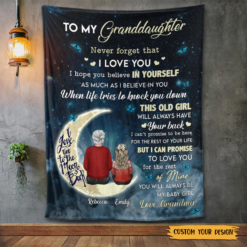 To My Granddaughter/Grandson - Personalized Blanket - Best Gift For Grandchild This Christmas - Giftago