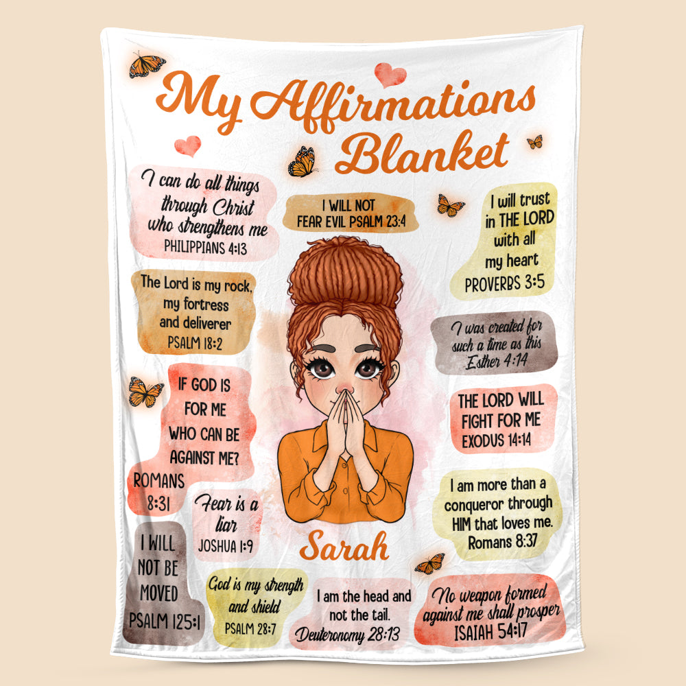 Personalized Blanket For Mom - My Affirmations - Meaningful Birthday Gifts - Giftago - 1