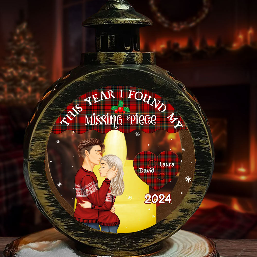 This Year I Found My Missing Piece - Personalized Candlelight Lantern Ornament