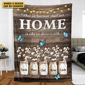 Our Home - Personalized Blanket - Meaningful Gift For Christmas, For Family - Giftago
