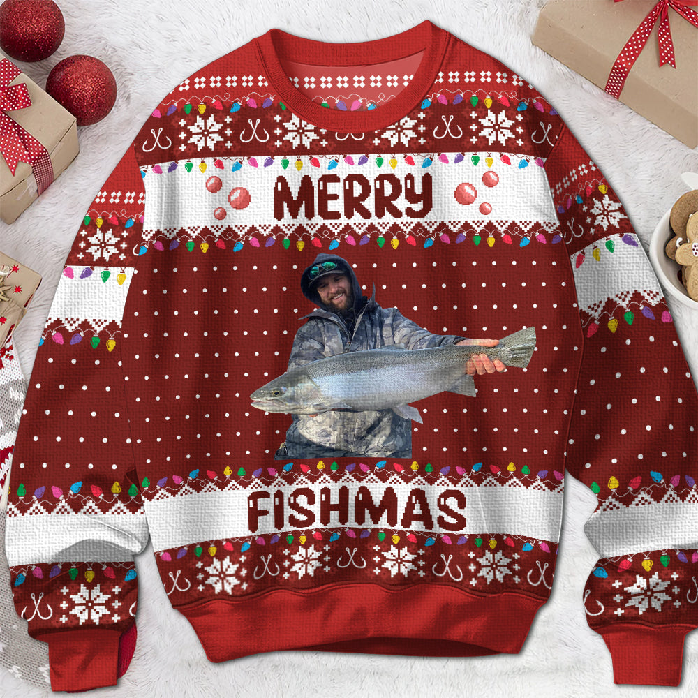 Merry Fishmas - Personalized Ugly Sweater