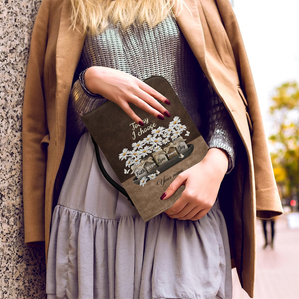 Today I Choose - Leather Bible Cover