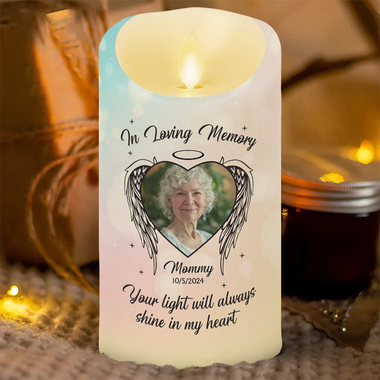 Your Light Will Always Shine My Heart - Personalized LED Candle