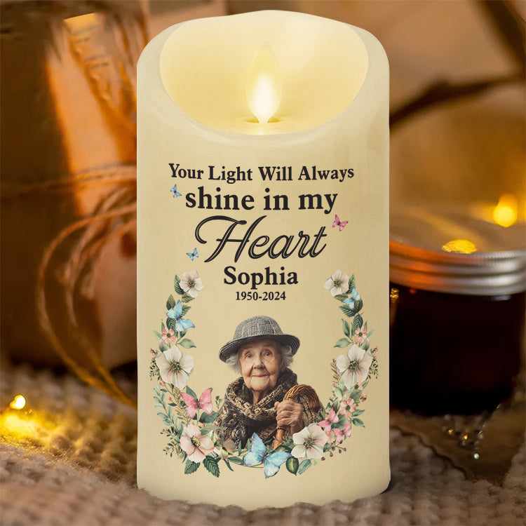 Always Shine My Heart - Personalized LED Candle