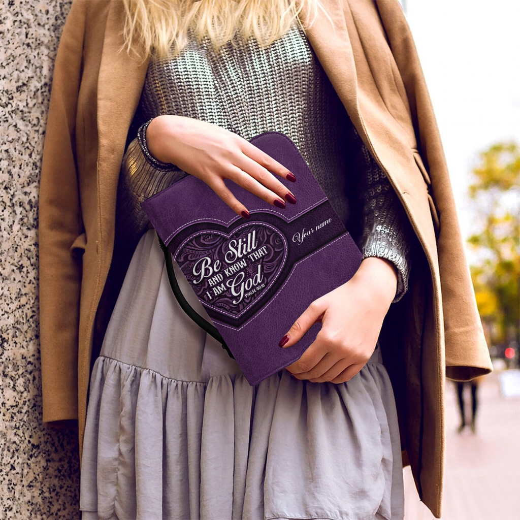 Stillness & Faith - Leather Bible Cover