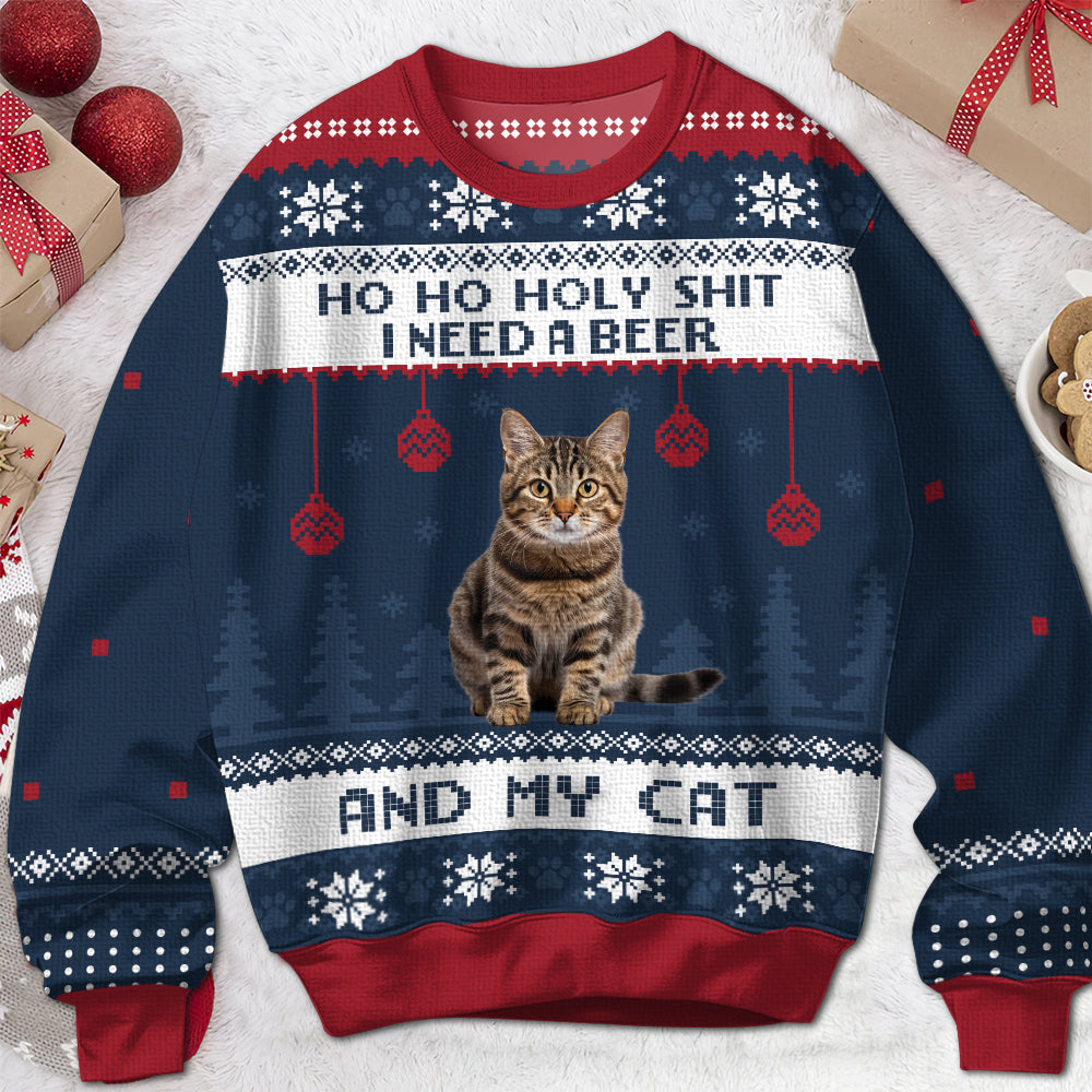 I Need A Beer - Personalized Ugly Sweater