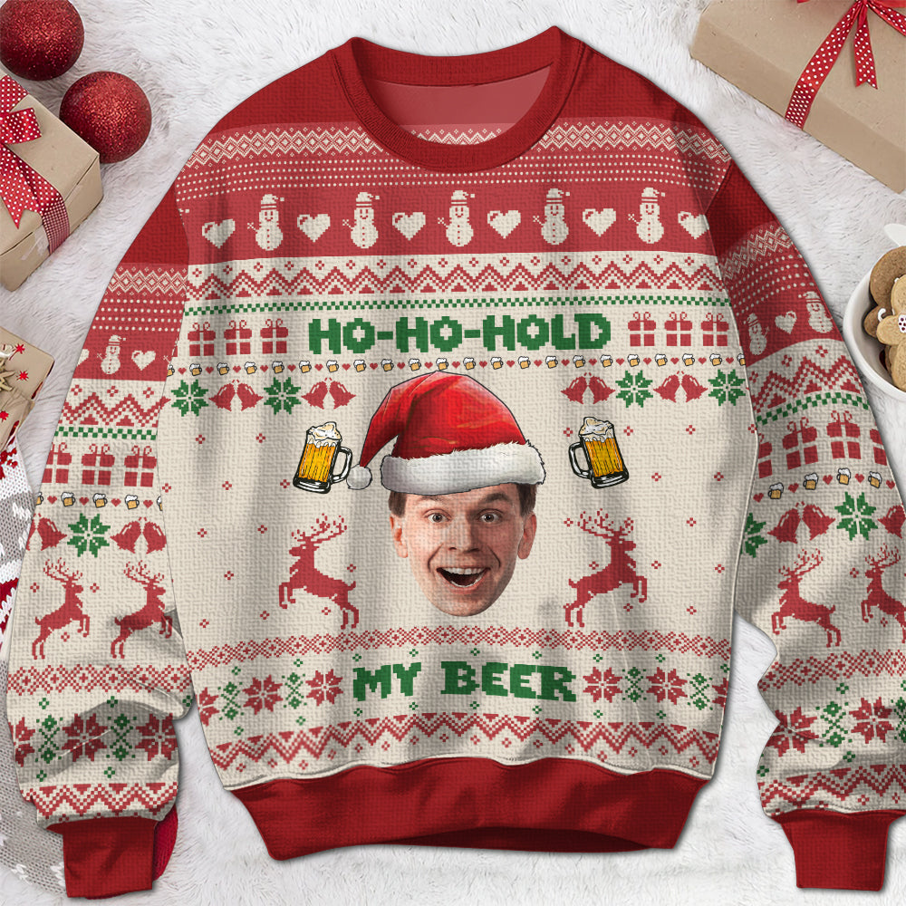 My Beer Custom Face - Personalized Ugly Sweater