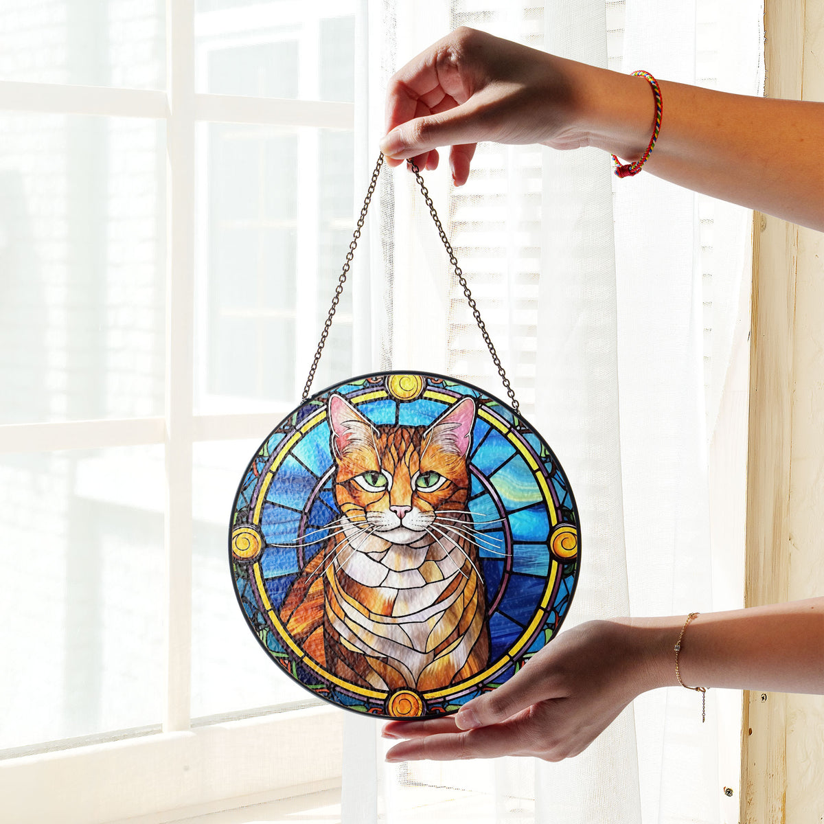 Aurora Stalker Stained Glass Window Hanging Suncatcher