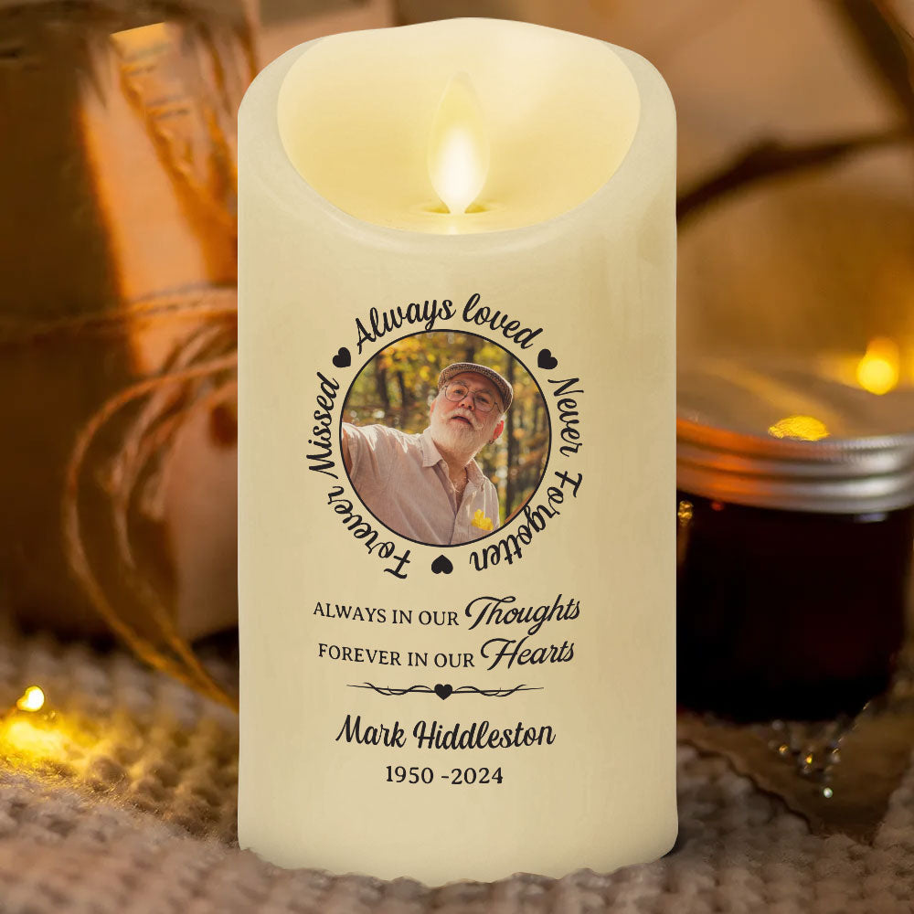 Forever Missed Always Loved - Personalized LED Candle