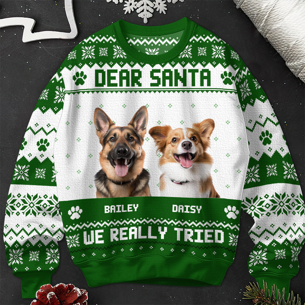 Dear Santa - Personalized Ugly Sweater