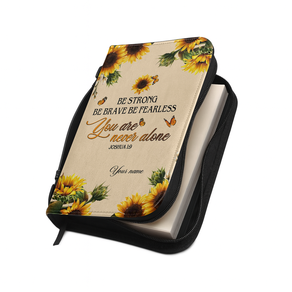 Be Strong - Leather Bible Cover