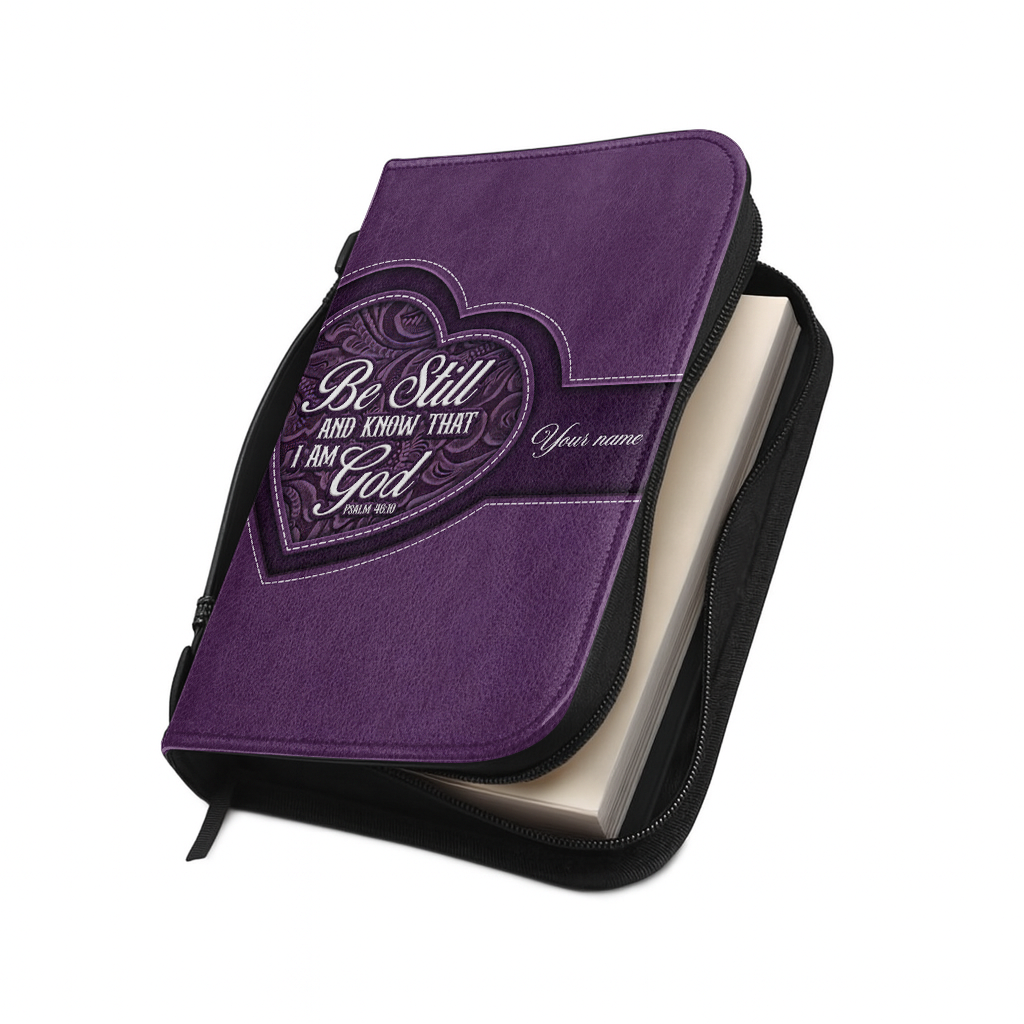 Stillness & Faith - Leather Bible Cover