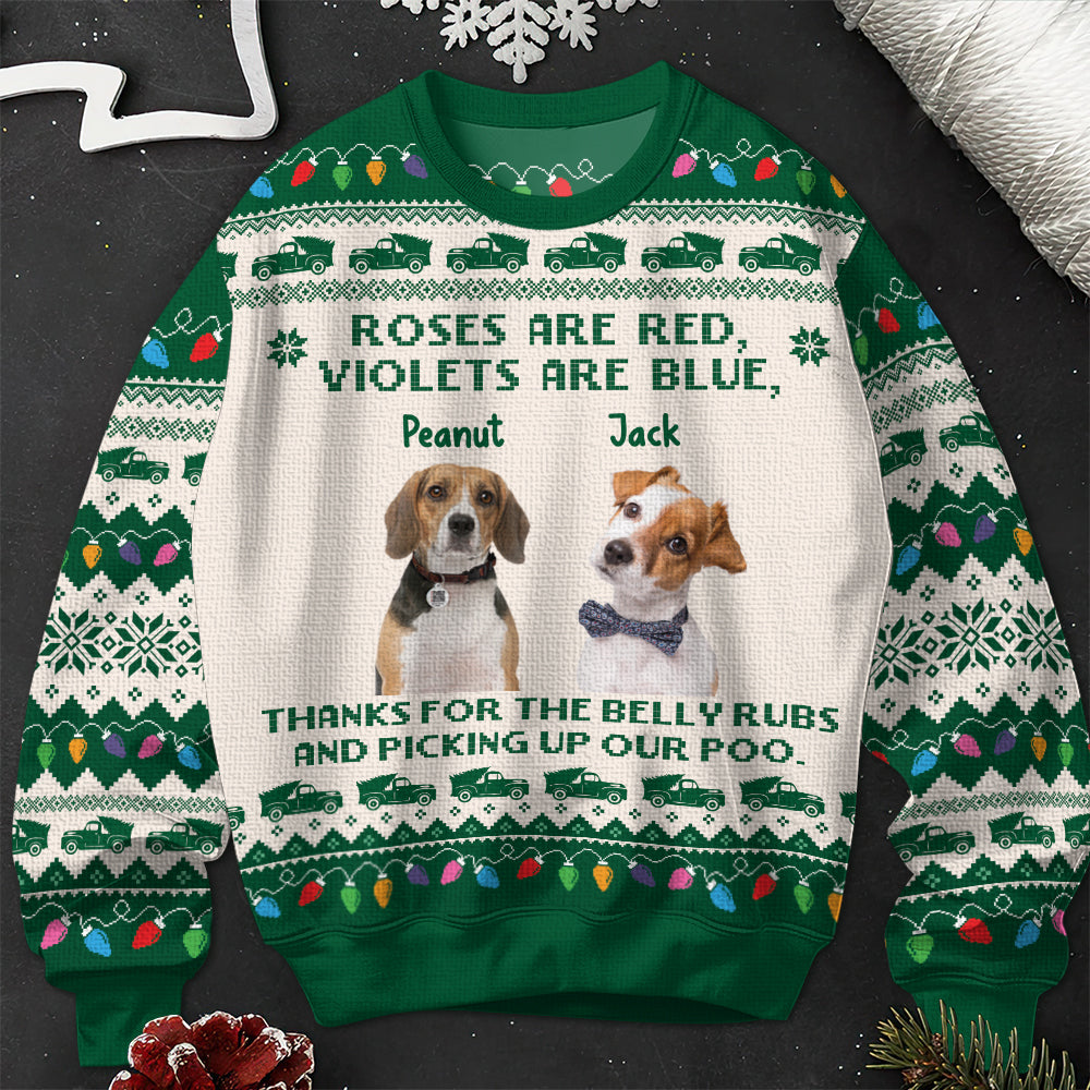 Roses are Red Violets Are Blue - Personalized Ugly Sweater