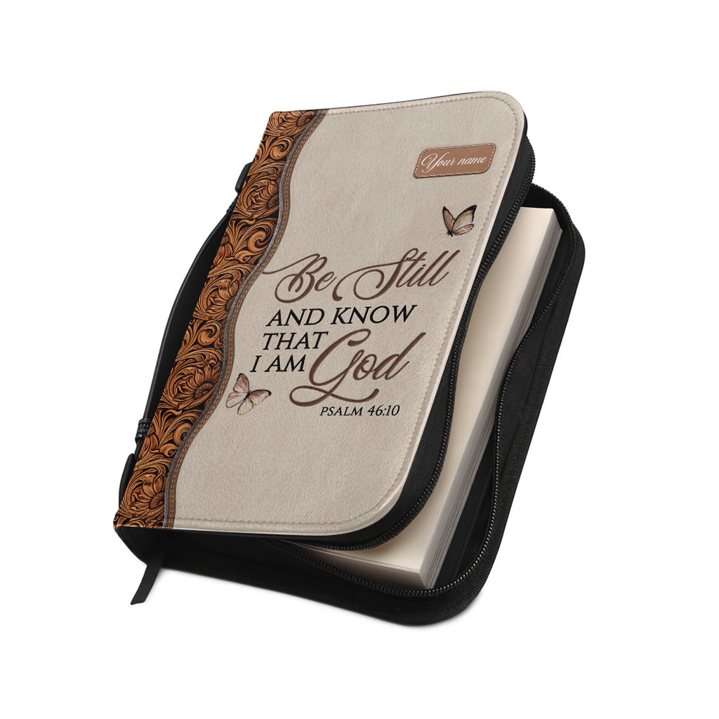 Be Still Psalm 46:10 - Leather Bible Cover
