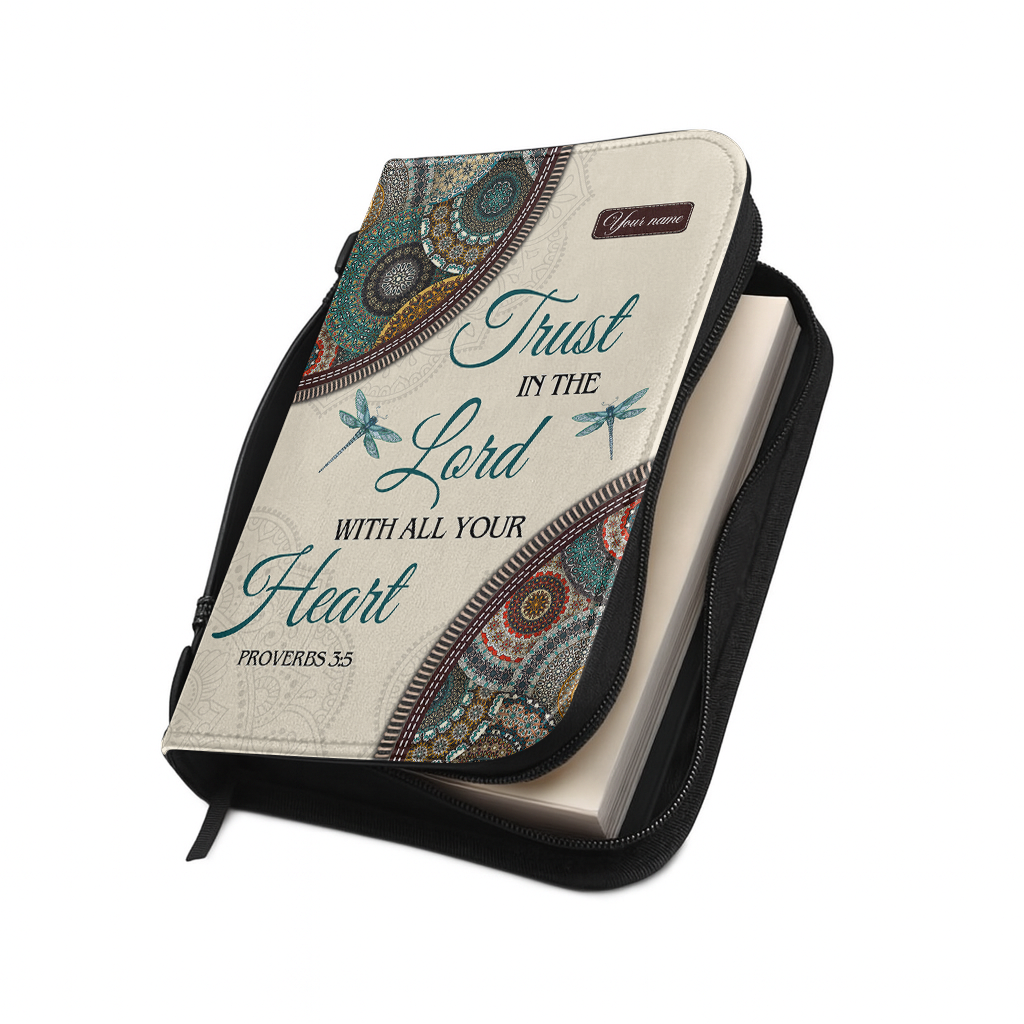 Trust In The Lord - Leather Bible Cover