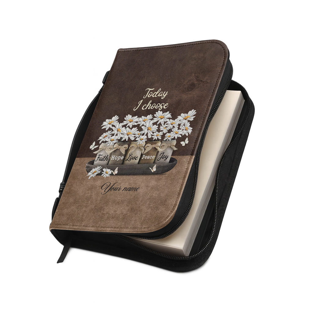 Today I Choose - Leather Bible Cover
